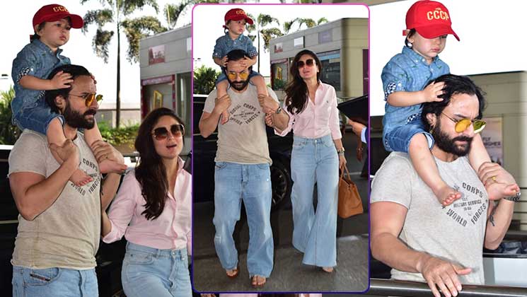 Kareena Saif Taimur Airport