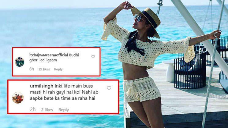 malaika arora maldives pics trolled
