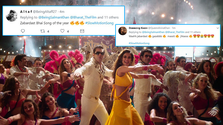 bharat slow motion song twitter reaction salman disha