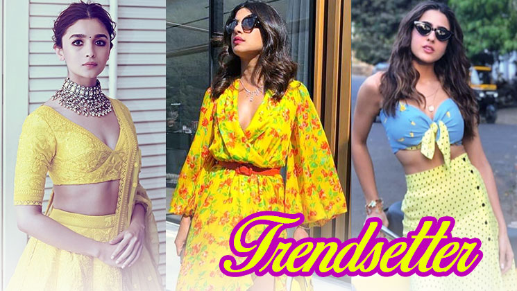yellow alia priyanka sara trendsetter