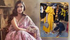 How romantic! Anand Ahuja goes down on his knees for Sonam Kapoor at a shoe store