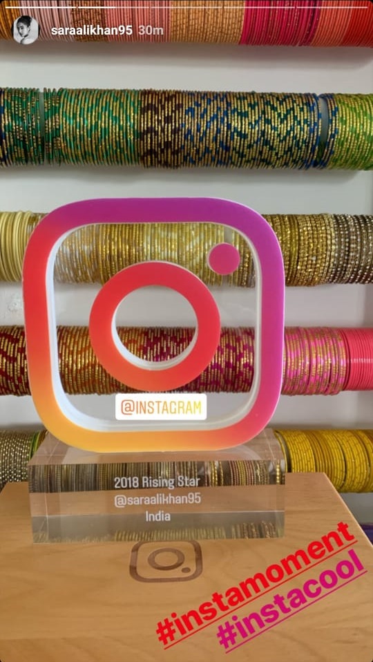 Sara Ali Khan wins Instagrammer of the year award