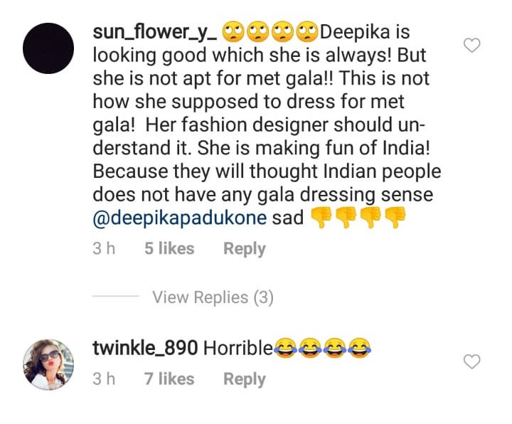 Deepika Padukone Trolled For Met Gala Look