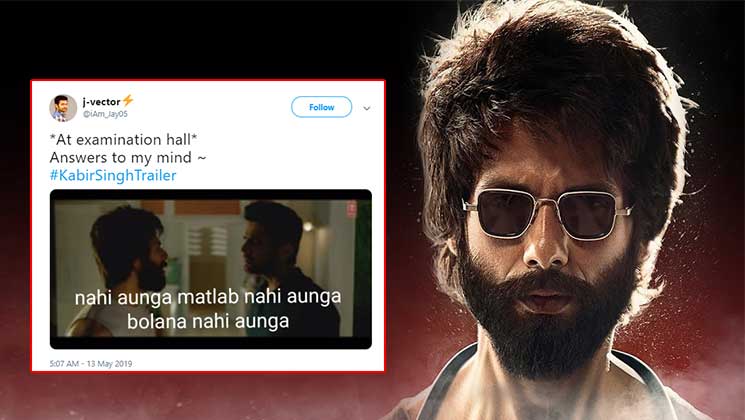 Kabir Singh trailer: Shahid Kapoor starrer creates a meme fest