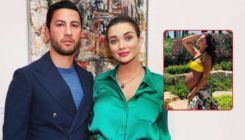 27 weeks pregnant Amy Jackson flaunts her baby bump in style - view pics