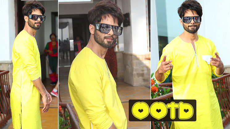 Masala! - Shahid Kapoor is seen wearing a yellow hoodie and black