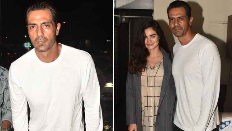Arjun Rampal with girlfriend Gabriella on a romantic dinner date
