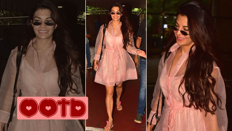 Jacqueline Fernandez Pastel Sheer Dress