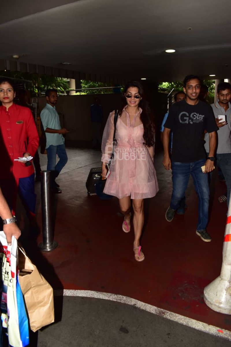 Jacqueline Fernandez Pastel Sheer Dress