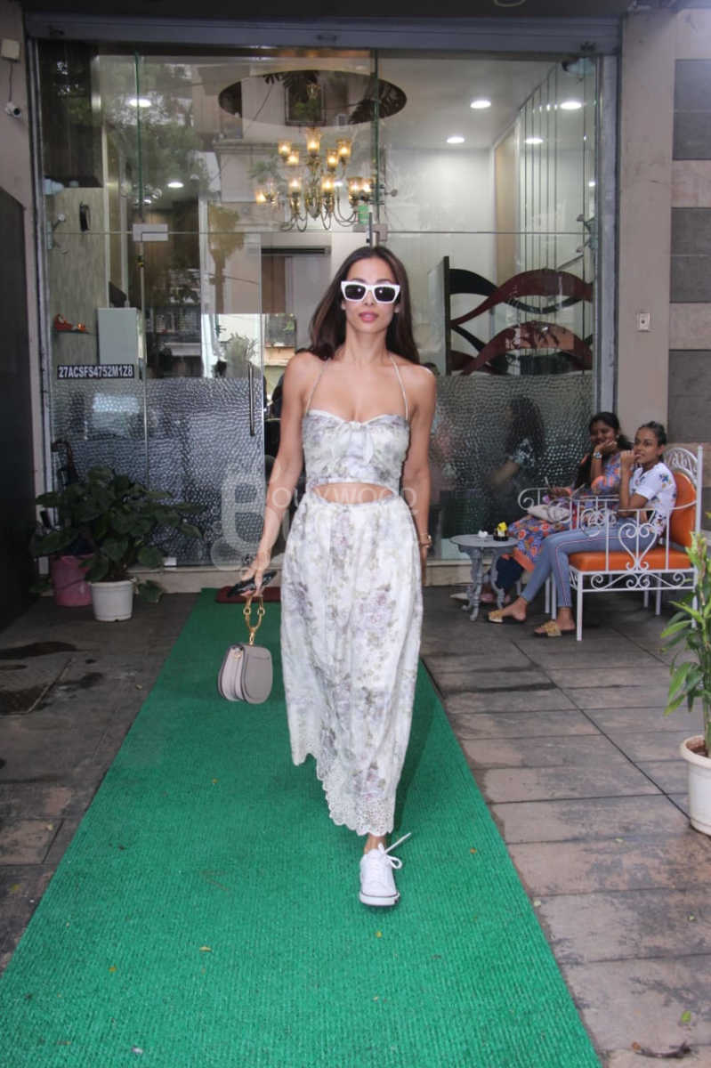 Malaika Arora White Beach Party Dress