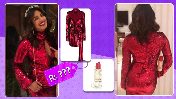 Priyanka's mini red dress and lipstick clutch is worth sponsoring your  Singapore trip