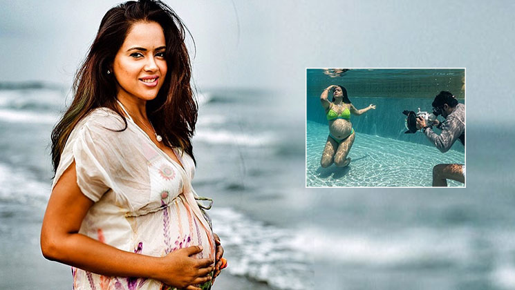 sameera reddy underwater pregnancy photoshoot