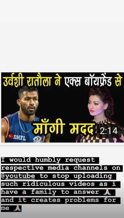 Urvashi Rautela's post