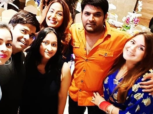 Kapil and Ginni at friend's baby shower