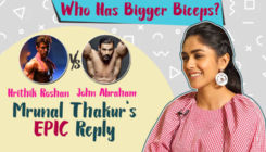 John Abraham or Hrithik Roshan- Who has bigger biceps? Mrunal Thakur's epic reply
