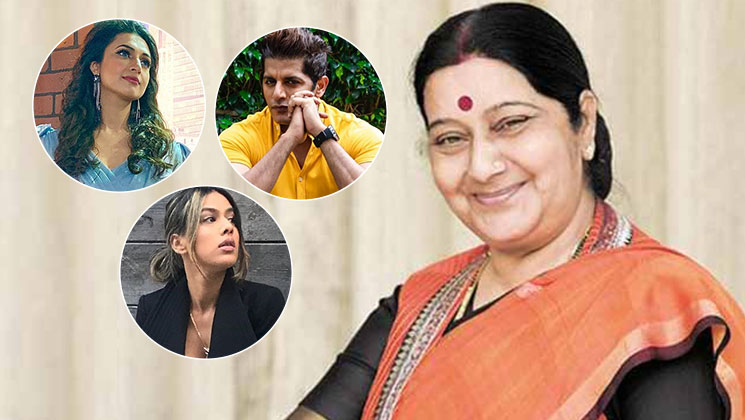 Sushma Swaraj TV celebs