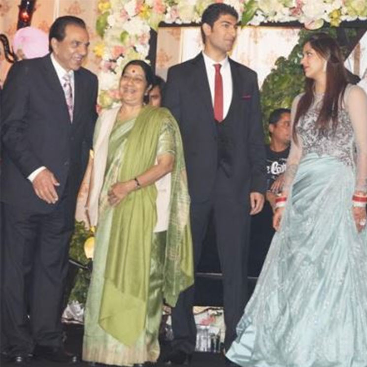 Sushma Swaraj with Dharmendra