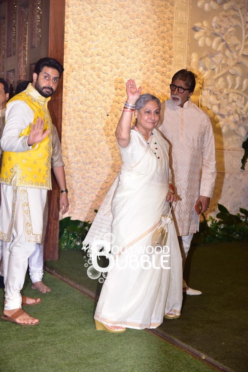 Abhishek, Jaya and Amitabh Bachchan