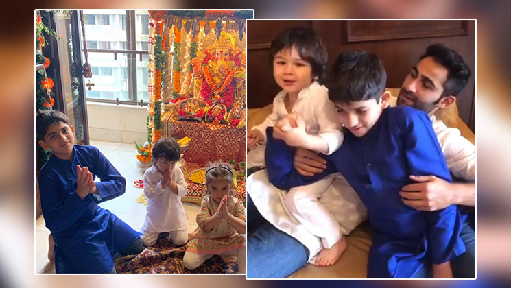 taimur singing ganpati bappa morya is the cutest video that you will see today bollywood bubble