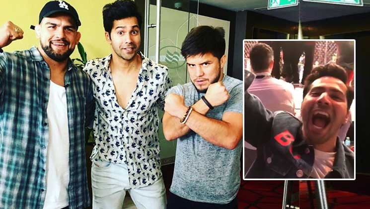 Varun Dhawan, Kevin Gastelum and Henry Cejudo