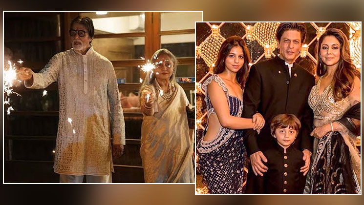 Diwali Bash Amitabh Bachchan, Jaya , Shah Rukh Khan and Gauri Khan