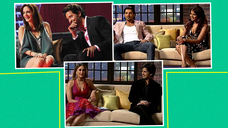 Kareena Kapoor and Shahid Kapoor, Sussanne Khan and Hrithik Roshan, Bipasha Basu and John Abraham on Koffee with Karan