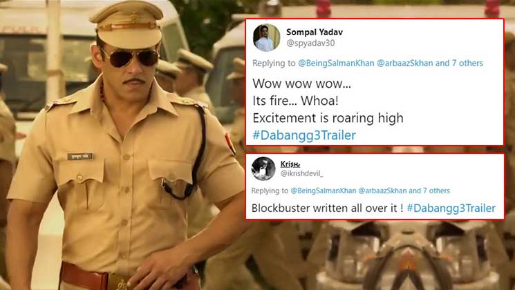 Dabangg 3 Trailer Fans Reactions