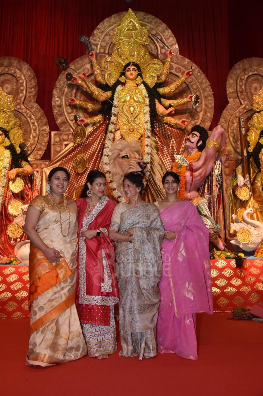 Kajol and Family Durga Puja