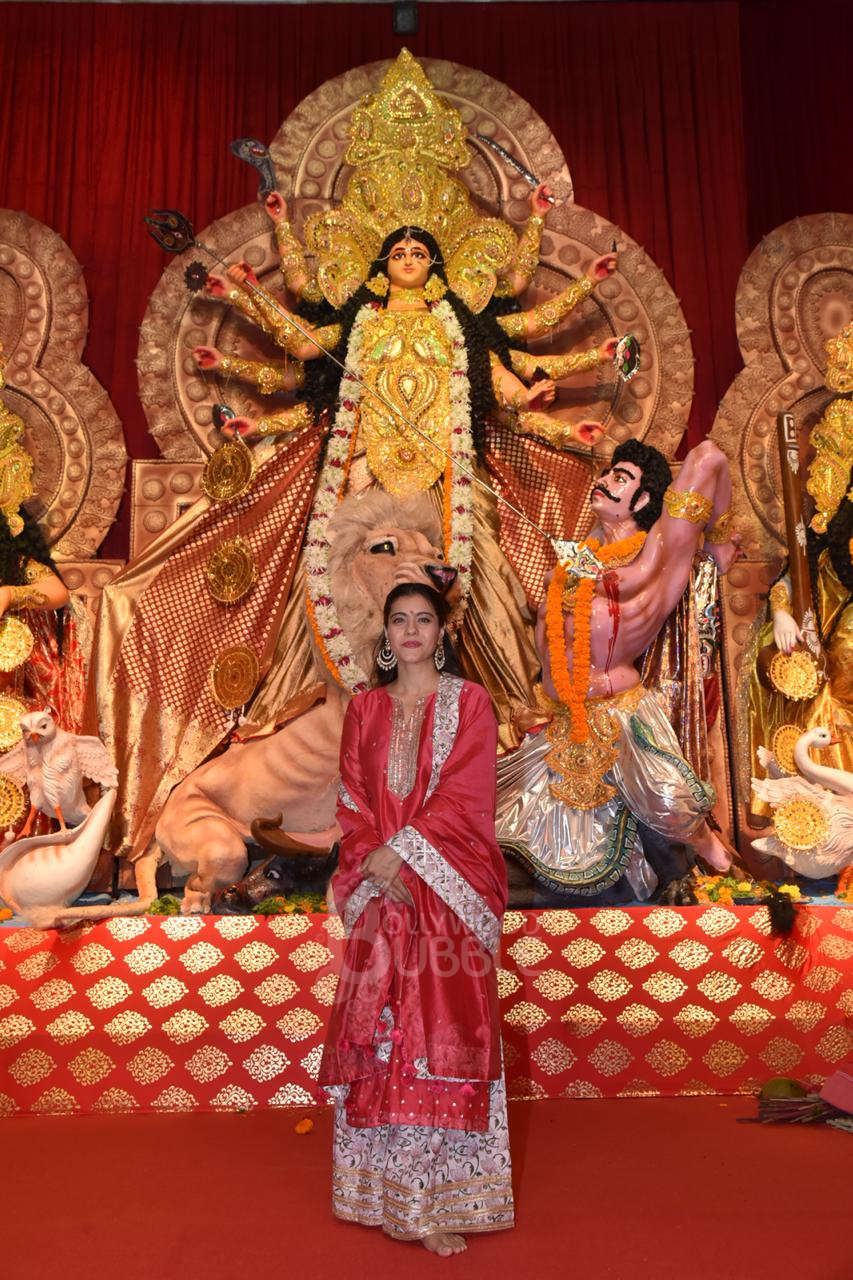 Kajol and Family Durga Puja