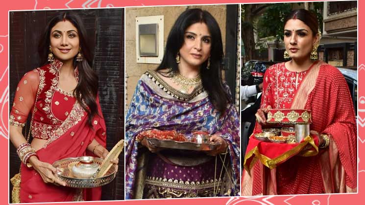 Karva Chauth Raveena Shilpa Sunita Kapoor