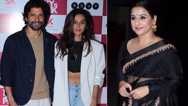 The Sky Is Pink-Farhan Akhtar, Shibani Dandekar and Vidya Balan (1)