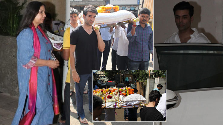 Manish Malhotra Dad Funeral