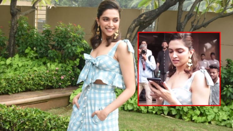 Deepika asking phone cover photographers