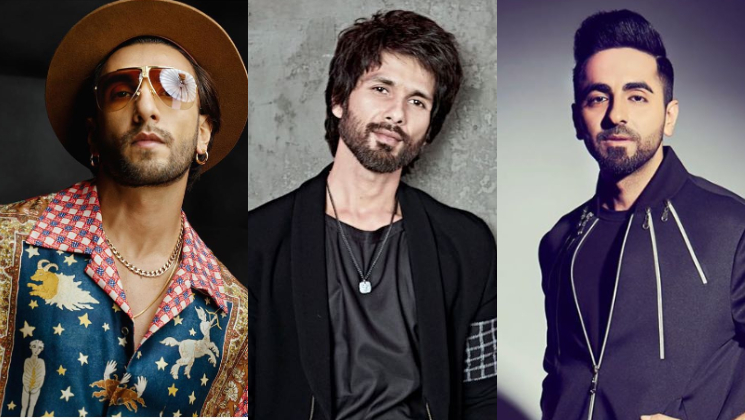 Ranveer Singh, Shahid Kapoor and Ayushmann Khurrana