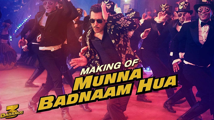 Munna Badnam Hua bts video dabangg 3