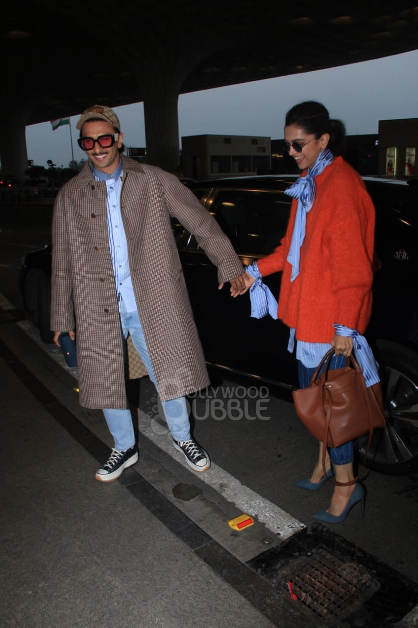 Ranveer Singh Deepika Padukone Airport