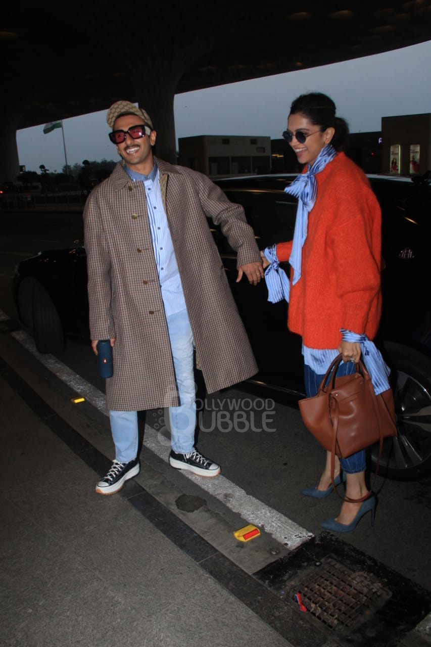 Ranveer Singh Deepika Padukone Airport