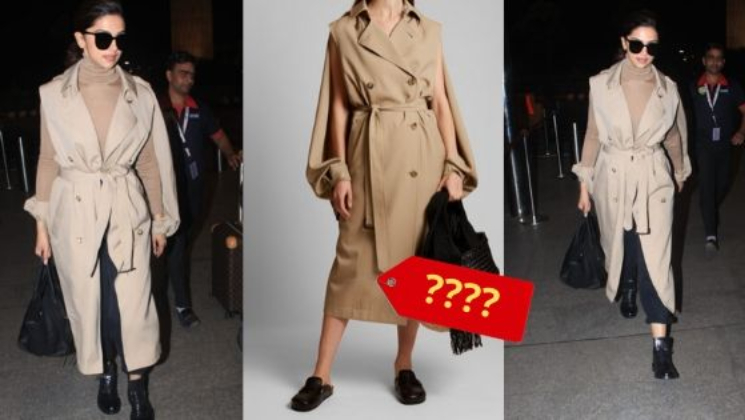 Deepika Padukone's Airport Look Is Complete With A Tan Trench Coat