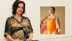 Mom-to-be Kalki Koechlin is 'blowing up like a balloon' flaunting her baby bump in an orange swimsuit