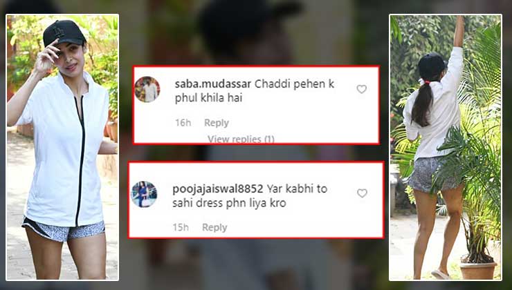 malaika arora shorts trolled