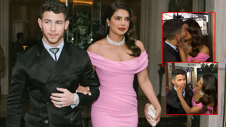 Priyanka Chopra and Nick Jonas-Kiss Golden Globe Awards 2020