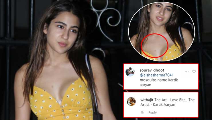 Sara Ali Khan love bite Kartik Aaryan