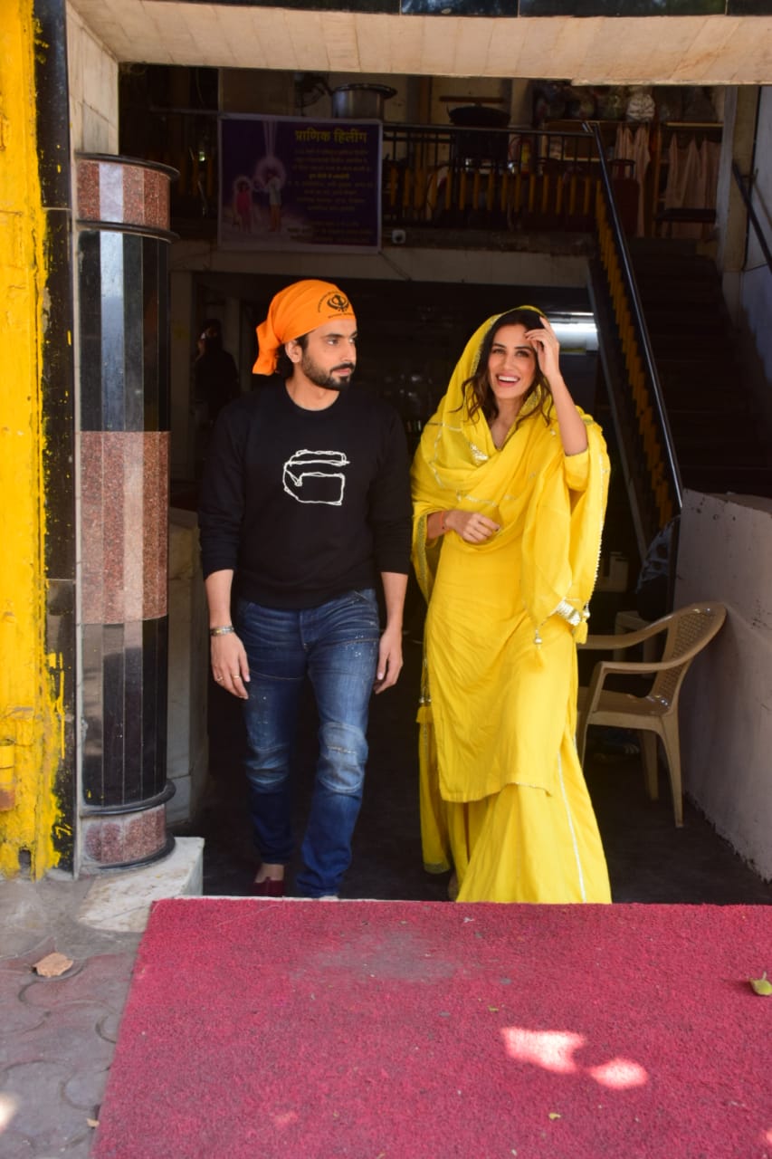 Sunny and Sonnalli at the Gurdwara
