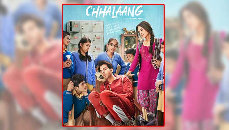 Chhalaang Movie Poster Rajkummar Rao Nushrat Bharucha