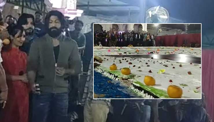 Yash fans celebrate his birthday with a massive 5000 Kg cake and set a  world record | Kannada Movie News - Times of India