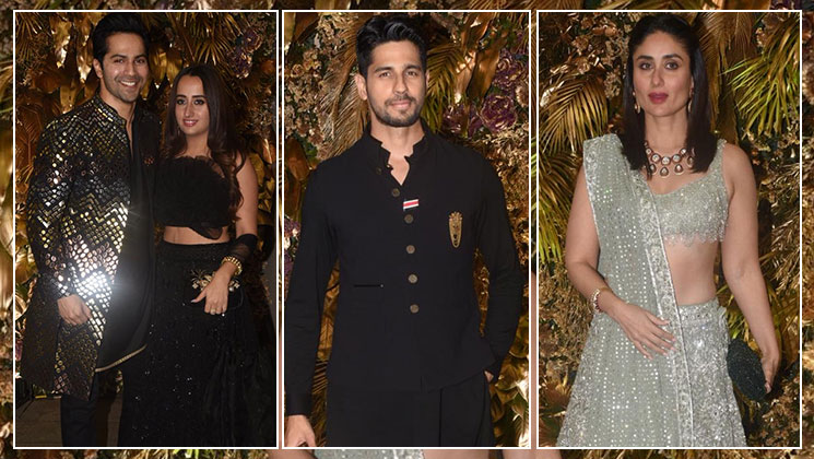 Varun Dhawan Natasha Dalal armaan jain anissa malhotra reception