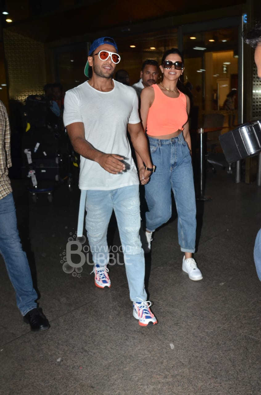 Ranveer Singh Deepika Padukone Airport Spotted