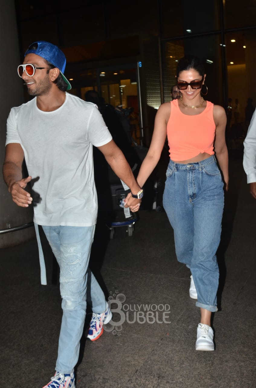 Ranveer Singh Deepika Padukone Airport Spotted