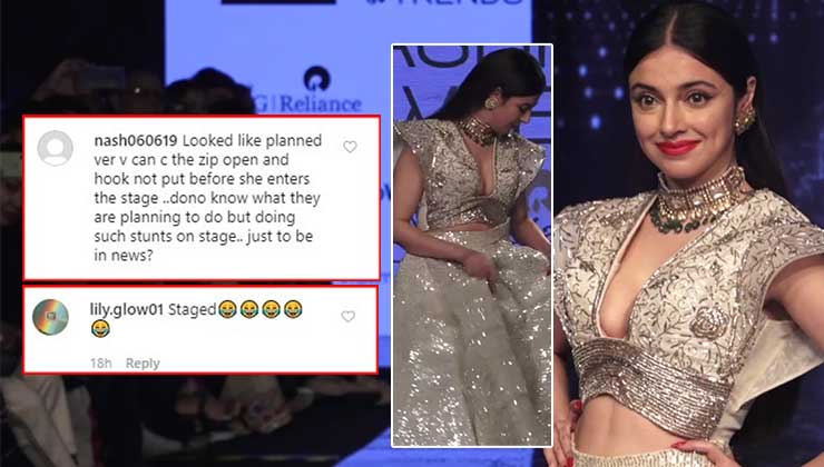 lakme fashion week 2020 divya khosla kumar wardrobe malfunction staged