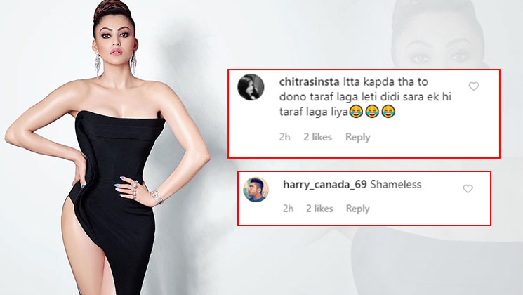 Urvashi Rautela trolled thigh-high slit dress